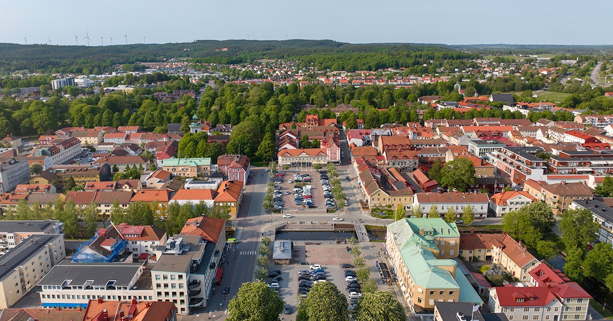 ADHD-utredning Alingsås – Alingsås sett från luften