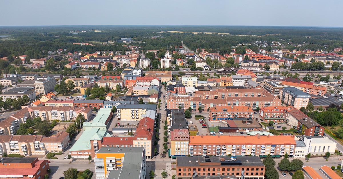 ADHD-utredning Katrineholm – flygvy över Katrineholm