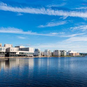 Jönköping från vattnet där du kan få en ADHD-utredning.